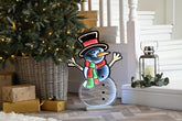 Festive Infinity Lighting Festive Christmas Lit Infinity Snowman Light